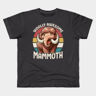 Woolly Mammoth Retro Kids T-Shirt